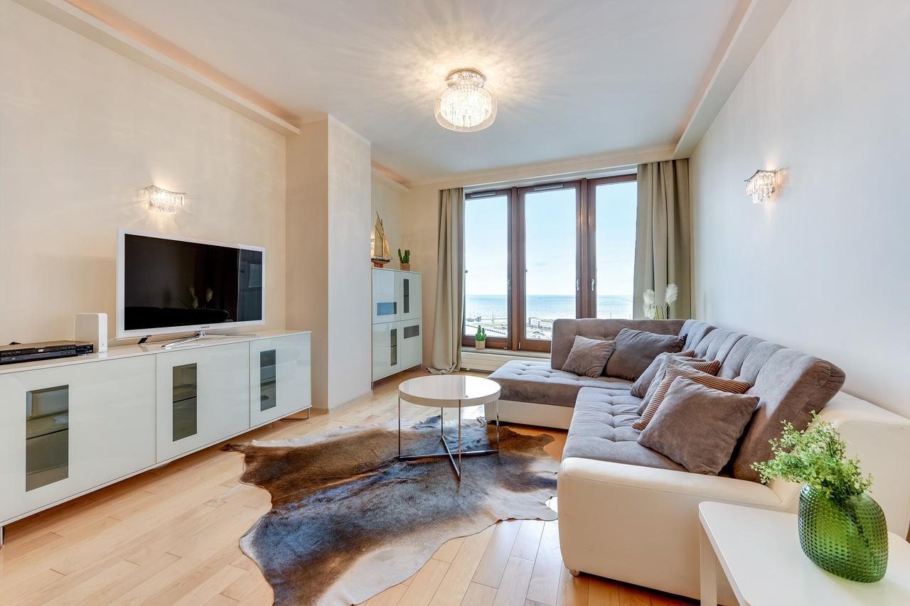 The Marine Plaza - Sea Towers Appartement Gdynia Buitenkant foto